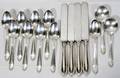 080352 FRANK W SMITH STERLING SPOONS  KNIVES 14