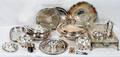 072354 SILVER  SILVER PLATE TRAYS DISHES ETC