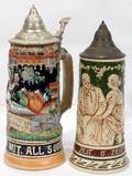 071467 GERMAN POTTERY STEINS 20TH C H11  105