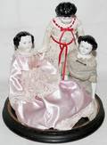 071450 JENNY LIND CHINAHEAD DOLLS UNDER GLASS DOME