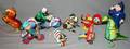 070315 TIN WINDUP TOYS MOTORCYCLE AIRPLANE 9 PCS