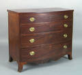 Pennsylvania Federal mahogany bowfront chest ca 1800