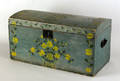 New England painted basswood dome lid box early 19th c