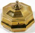 051436 VICTORIAN BRASS JEWEL BOX 19TH C H5 W68