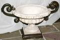 042353 CEMENT  WROUGHT IRON DOUBLE HANDLED URN