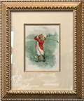 082357 MAUD HUMPHREY PRINT 22x18 LITTLE GOLFER