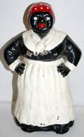 080393 AUNT JEMIMA CAST IRON DOOR STOP C1900