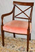072379 BEACON HILL MAHOGANY OPEN ARMCHAIR