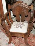 072375 ENGLISH MAHOGANY ARMCHAIR C1900