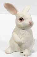 070385 BOEHM BISQUE FIGURE SITTING RABBIT H45