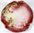 061465 FRENCH LIMOGES STRAWBERRY PORCELAIN PLATTER