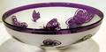 063702 CORREIA ART GLASS LIMITED ED BUTTERFLY BOWL
