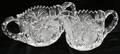 052406 BRILLIANT PERIOD CUT GLASS CREAMER  SUGAR