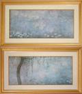 091532 AFTER MONET PRINTS PAIR 20x42