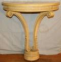 090506 VENETIAN STYLE WOOD WALL MOUNT CONSOLE TABLE