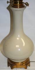 090503 CELADON PORCELAIN TABLE LAMP H1231 OVERALL