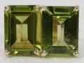 090492 14K YELLOW GOLD  35CT PERIDOT EARRINGS