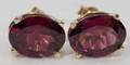 090496 14K YELLOW GOLD  35CT AMETHYST EARRINGS