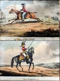 082416 MINI ETCHINGS WAQUATINT NAPOLEONIC CAVALRY