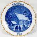 081563 DRESDEN PORCELAIN ANNUAL PLATE CHRISTMAS 1972
