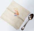081539 WORLDS FAIR SOUVENIR SPOON  HANDKERCHIEF