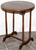 071547 VICTORIAN WALNUT TABLE C1890 H26 DIA21