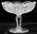 052468 CUT GLASS COMPOTE C1900 H5 DIA6