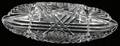052451 BRILLIANT PERIOD CUT GLASS CELERY BOAT