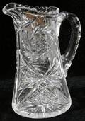 052463 TB CLARK  COMPANY CUT GLASS WATER PITCHER