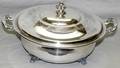 050468 WM ROGERS SILVERPLATE ROUND COVERED DISH
