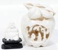 042438 CHINESE CARVED IVORY PIECES TWO H1533