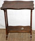 042415 VICTORIAN MAHOGANY SPOOLTURNED TABLE