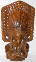 082448 BALINESE CARVED WOOD TORSO OF A FEMALE H36