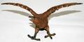 081603 POLYCHROME BRONZE SCULPTURE OF EAGLE C1920