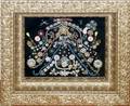 071574 VICTORIAN COSTUME JEWELRY IN SHADOW BOX FRAME