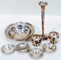 061563 STERLING SALTS NUT DISHES BOWL BUD VASE