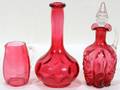 061560 VICTORIAN CRANBERRY GLASS CREAMER CRUET