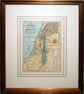 061547 HH HARDESTY LITHOGRAPH MAP OF PALESTINE