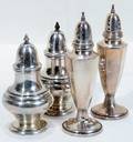 060555 BH  HGS STERLING SALT  PEPPER SHAKERS