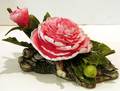 063796 BOEHM BISQUE FLOWER FIRST LADY PEONY H5