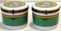 063795 LIMOGES PORCELAIN HINGED BOXES PAIR H25