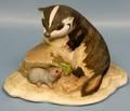 063347 KAZMAR BISQUE FIGURE AMERICAN BADGER H7 W5
