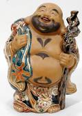 052493 CHINESE DECORATED CERAMIC FIGURE OF HOTEI