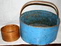 051559 AMERICAN PRIMITIVE WOOD BAND BOX  BASKET