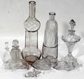 050526 AMERICAN CLEAR PATTERN GLASS BOTTLES