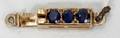 042478 SAPPHIRE  YELLOW GOLD CLASP W SAPPHIRES