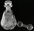 071600 CUT CRYSTAL DECANTER  CUT GLASS KNIFE REST