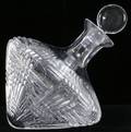061588 CRYSTAL DECANTER HAND CUT FORM OF TOP