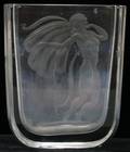 061593 SWEDISH CRYSTAL ART DECO STYLE VASE H5
