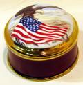 063378 BOEHM AMERICAN EAGLE PORCELAIN BOX W35